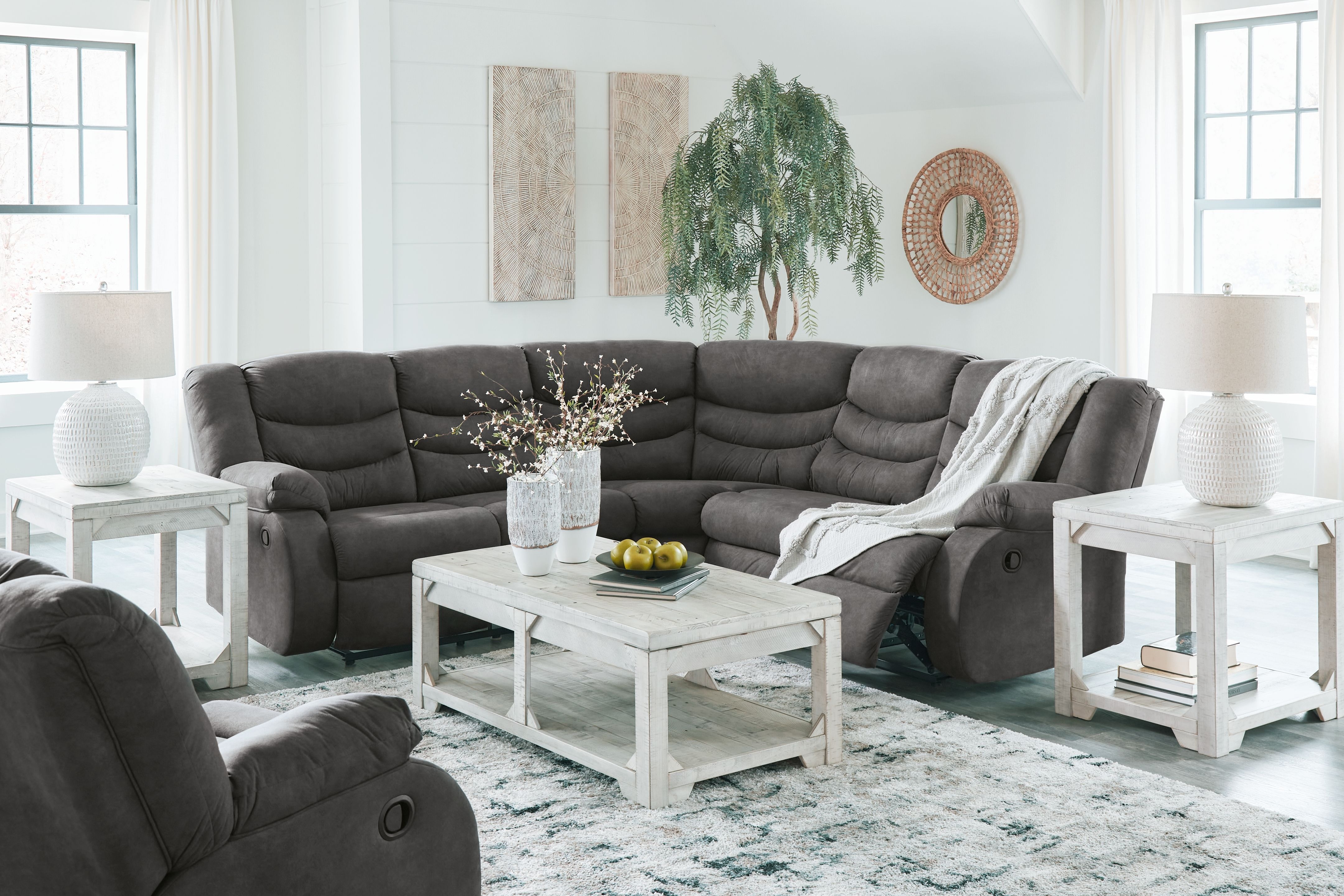 Three piece on sale reclining sectional